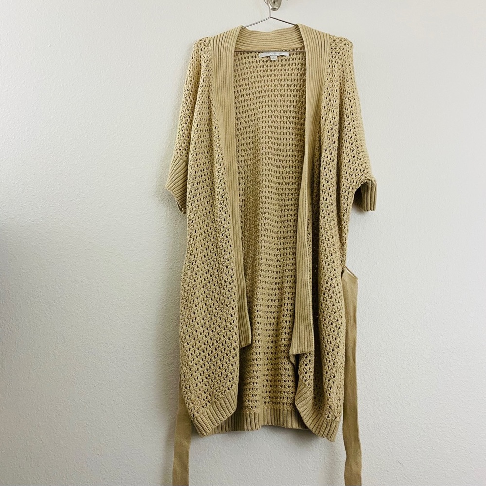 Lauren Conrad Open Knit Belted Cardigan